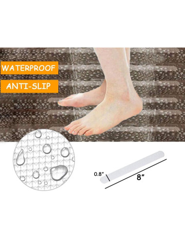 20 Pegatinas Antideslizantes KongNai para Baño y Ducha