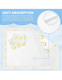 Almohadillas desechables para bebés Buyockss 100 unidades 33x46cm 2