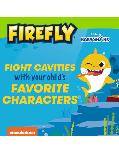 Cepillo de Dientes Eléctrico Baby Shark Firefly con Funda 3D