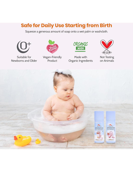 Jabón de Baño para Bebés Mommy Care 400ml - Suave y Nutritivo Jabón de Baño para Bebés Mommy Care 400ml - Suave y Nutritivo