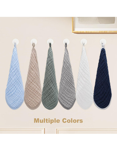 Paquete de 10 Toallitas de Algodón Muslín Synrroe 30x30 cm