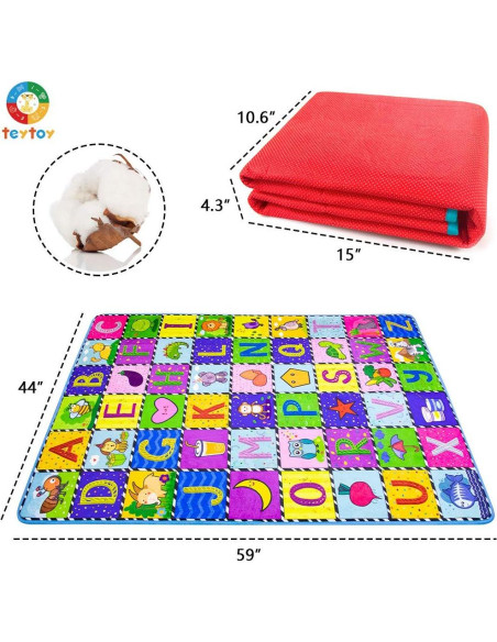 Alfombra de Juego Teytoy Algodón Antideslizante 150x112 cm Alfombra de Juego Teytoy Algodón Antideslizante 150x112 cm