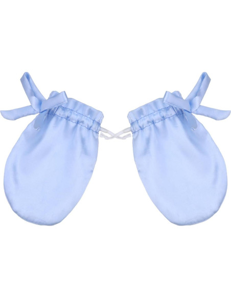 Mitones de Satén Antirrasguños Pinklilycare para Bebés 6-24 meses