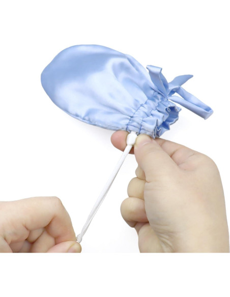 Mitones de Satén Antirrasguños Pinklilycare para Bebés 6-24 meses