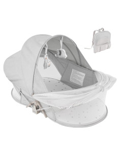 Cuna portátil Myfunbaby para bebés con mosquitero y toldo