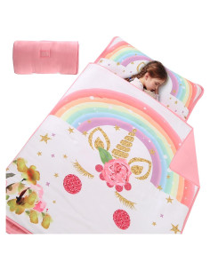 Colchoneta para Siesta Wowelife Rosa Unicornio 127x51 cm