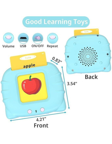 Tarjetas Flash Hablantes Toloso 510 Palabras para Niños 1-5 Años