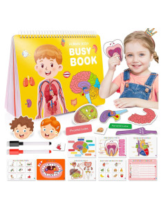 Libro Ocupado del Cuerpo Humano Montessori MDINGTD 0.47 kg