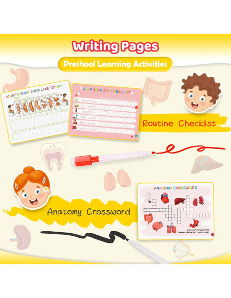 Libro Ocupado del Cuerpo Humano Montessori MDINGTD 0.47 kg