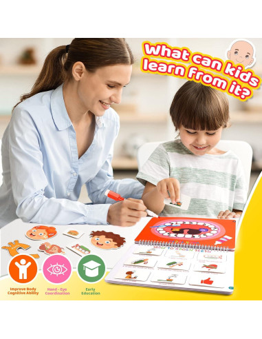 Libro Ocupado del Cuerpo Humano Montessori MDINGTD 0.47 kg