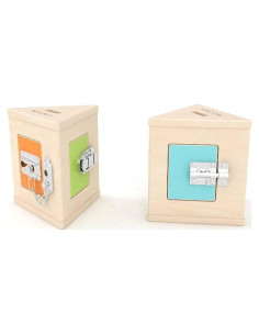 Caja de Cerradura Montessori Bub's Barn - Juguete Educativo de Madera