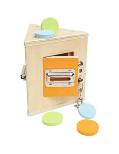 Caja de Cerradura Montessori Bub's Barn - Juguete Educativo de Madera 2