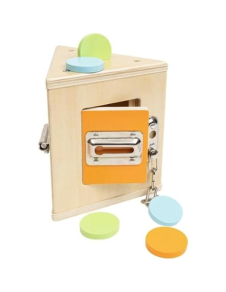 Caja de Cerradura Montessori Bub's Barn - Juguete Educativo de Madera Caja de Cerradura Montessori Bub's Barn - Juguete Educativo de Madera