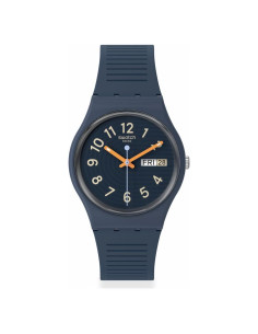 Reloj Unisex Swatch Gent Azul 34mm Cuarzo Impermeable