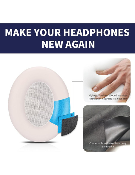 Almohadillas de Reemplazo Damex para Bose QC Ultra - Espuma de Memoria Almohadillas de Reemplazo Damex para Bose QC Ultra - Espuma de Memoria