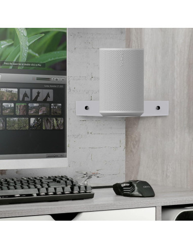 Estante de esquina de metal Brainwavz 20.32 cm blanco