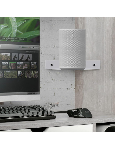 Estante de esquina de metal Brainwavz 20.32 cm blanco