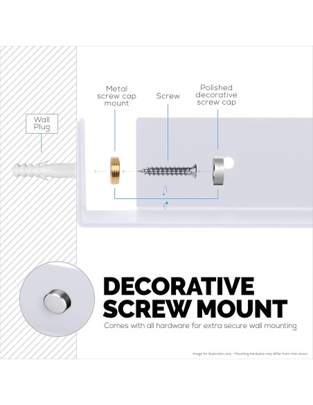 Estante de esquina de metal Brainwavz 20.32 cm blanco