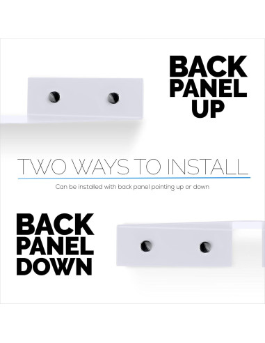 Estante de esquina de metal Brainwavz 20.32 cm blanco