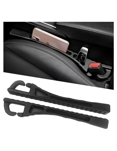 Relleno de Espacio entre Asiento de Coche NYTKL 2 PCS Negro