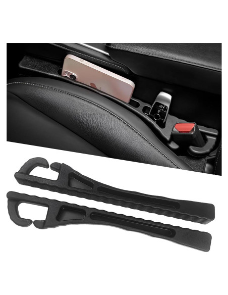 Relleno de Espacio entre Asiento de Coche NYTKL 2 PCS Negro