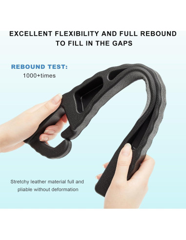 Relleno de Espacio entre Asiento de Coche NYTKL 2 PCS Negro