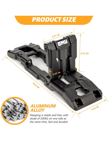 Escalón de Pedal Lateral MAIKER para Jeep Wrangler y Gladiator