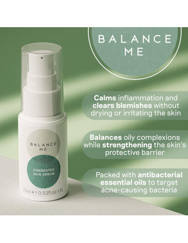 Suero Facial Balance Me 14.79 ml para Piel Congestionada