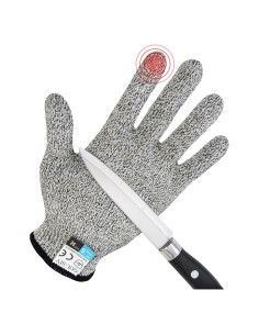 Guantes Resistentes a Cortes A5 GOL-SIV Talla M Gris