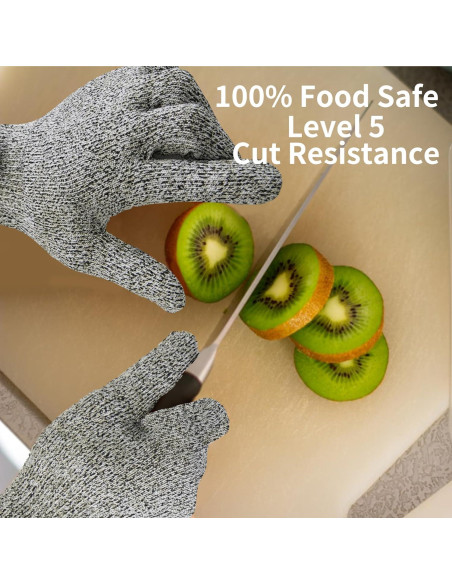 Guantes Resistentes a Cortes A5 GOL-SIV Talla M Gris