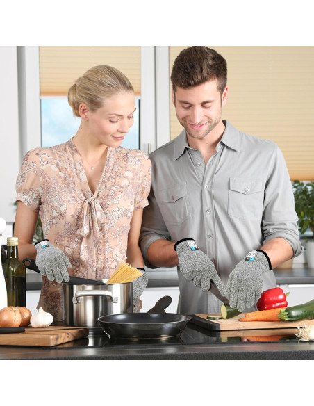 Guantes Resistentes a Cortes A5 GOL-SIV Talla M Gris