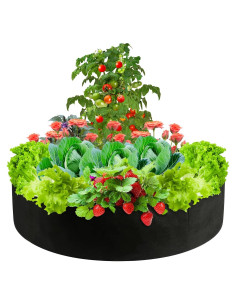 Bolsa de Cultivo de Plantas ACJRYO 378.5L Redonda Negra