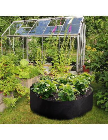 Bolsa de Cultivo de Plantas ACJRYO 378.5L Redonda Negra