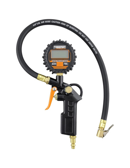 Kit Inflador Digital Neumáticos Freeman 12V con Pistola Aire