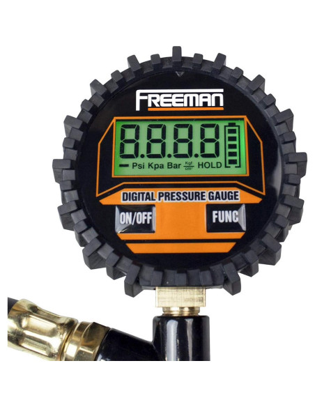 Kit Inflador Digital Neumáticos Freeman 12V con Pistola Aire