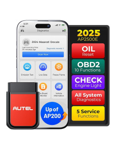 Escáner OBD2 Autel MaxiAP AP2500E Bluetooth, Diagnóstico Completo