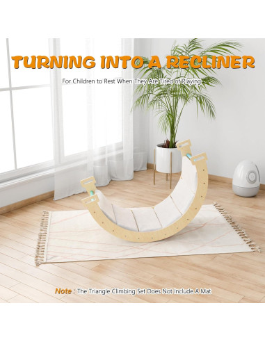 Set Triángulo Pikler 5 en 1 Kieperi para Niños 1-3 Años