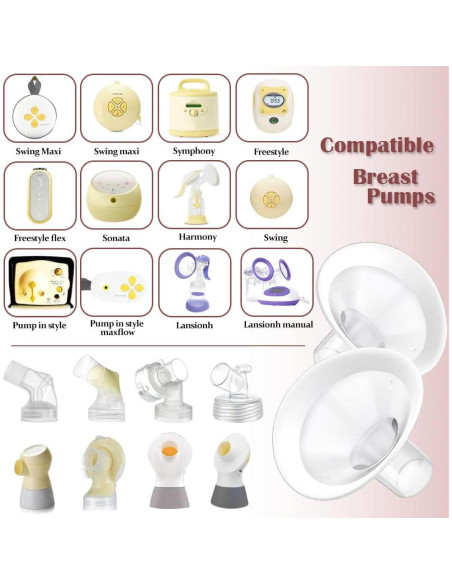 2 Piezas Flancos Suaves 13mm IVARONAL para Extractor de Leche