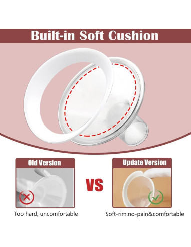 2 Piezas Flancos Suaves 13mm IVARONAL para Extractor de Leche