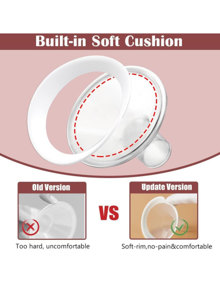 2 Piezas Flancos Suaves 13mm IVARONAL para Extractor de Leche