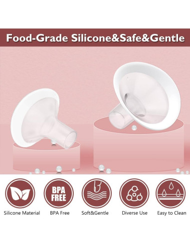 2 Piezas Flancos Suaves 13mm IVARONAL para Extractor de Leche