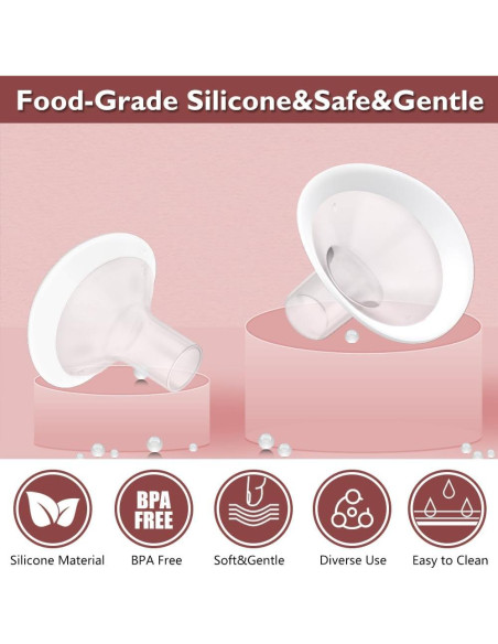 2 Piezas Flancos Suaves 13mm IVARONAL para Extractor de Leche