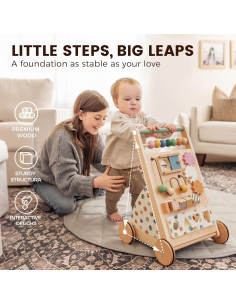 Andador de Madera Tiny Land Morandi para Bebés con Velocidad Ajustable 2