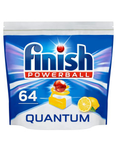 Finish Powerball Quantum 64 Tabletas Lavavajillas Limón