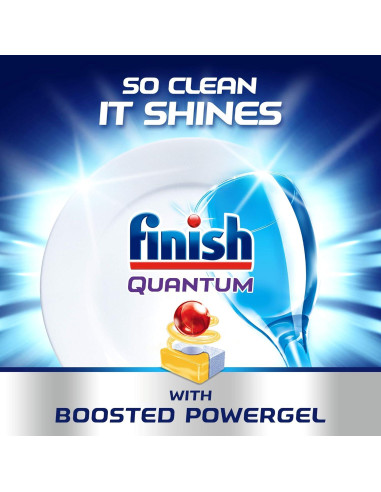 Finish Powerball Quantum 64 Tabletas Lavavajillas Limón