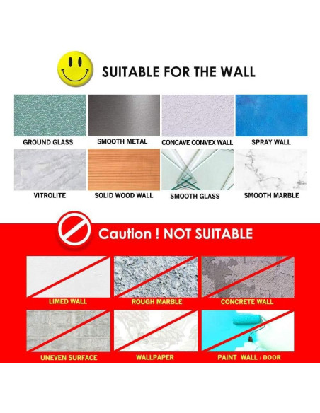 Anillo de Toalla Autoadhesivo GERUIKE Acero Inoxidable Negro