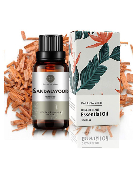 Aceite Esencial de Sándalo 30ml 100% Puro Orgánico para Difusor