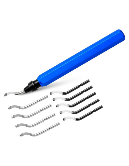 Juego de Herramientas de Desbarbado Rtcimoic 10 Piezas Acero Rápido