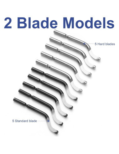 Juego de Herramientas de Desbarbado Rtcimoic 10 Piezas Acero Rápido