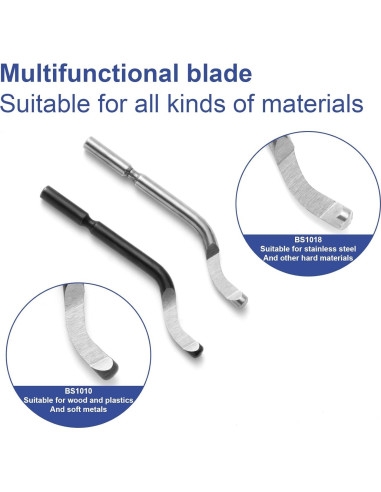 Juego de Herramientas de Desbarbado Rtcimoic 10 Piezas Acero Rápido